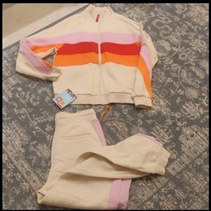 New!Fleece Lego collection Women's track jacket and joggers/sweatpants set Vntg